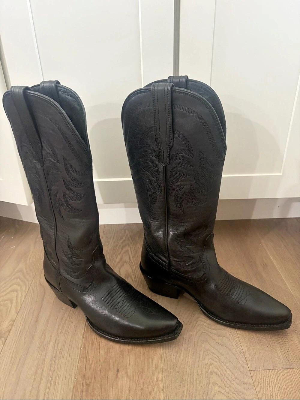Tecovas Women's Black Leather Western Boots US 7